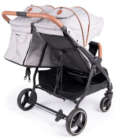Coletto Enzo Twin Wózek Spacerowy Bliźniaczy Dark Grey
