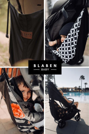 Blaben Baby Hamak do wózka dziecięcego z Pasami Bezpieczeństwa Ornament