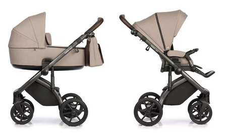 Roan Bass Next Wózek Głęboko-Spacerowy 2w1 Beige