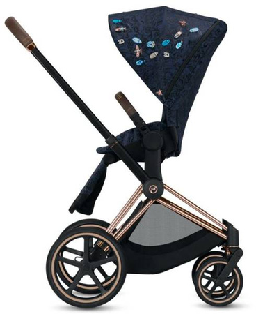 Cybex e-Priam 3.0 Rama ze Stelażem Siedziska + Tapicerka Wózek Spacerowy Jewels of Nature