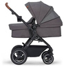 Kinderkraft B-Tour Wózek Głęboko-Spacerowy + Fotelik 0-13 kg Zestaw 3w1 Dark Grey