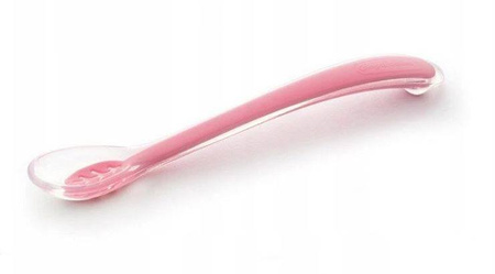 Canpol Babies Silikonowa Łyżeczka - Różowa 51/010