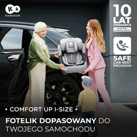 Kinderkraft Comfort Up I-Size Fotelik Samochodowy 9-36 kg Zielony