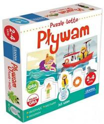 Granna Gra Logiczna Układanka Puzzle Lotto Pływam