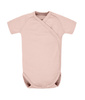 Poofi Body z Krótkim Rękawem Rozmiar 68 3-6m Pudrowy