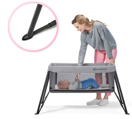 Kinderkraft Movi Łóżeczko Turystyczne Grey
