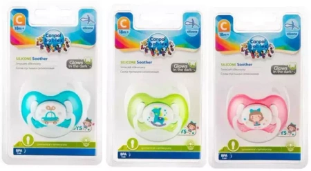 Canpol Babies Smoczek Uspokajający Silikonowy 18m+
