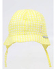 Yoclub! Czapka Letnia z Uszkami Dziewczęca Żółta 40-42 cm