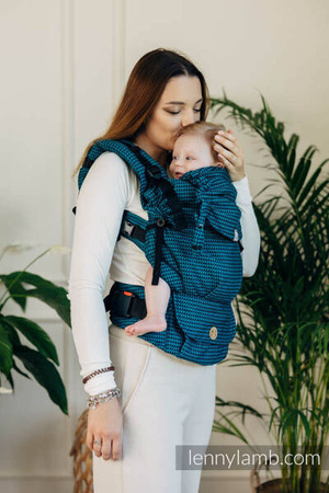 LennyLamb LennyUpGrade Nosidełko Regulowane Splot Tessara 100% Bawełna Basic Line Tanzanit