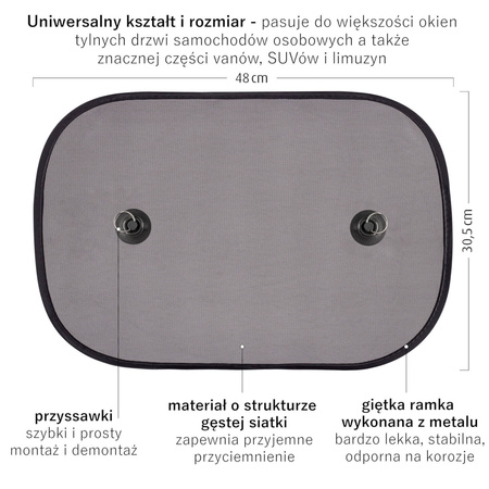 Reer Przeciwsłoneczna Osłona do Samochodu 2szt