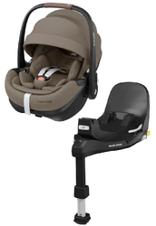 Maxi-Cosi Pebble 360 Pro2 Fotelik Samochodowy 0-13 kg Twillic Truffle + Maxi-Cosi Baza Familyfix 360 Pro	