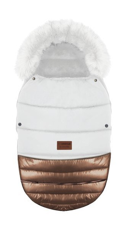 Babyactive Śpiwór Duży Glossy White Rose Gold DS_06