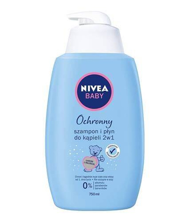 SZAMPON I PŁYN DO KĄPIELI NIVEA 2W1 500ML