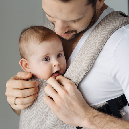Zaffiro City Nosidło Ergonomiczne Beige Leaves