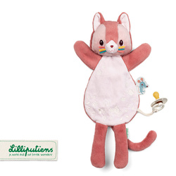 Lilliputiens Przytulanka komforter pacynka świecąca w ciemności Kotka Jeanne 0 m+