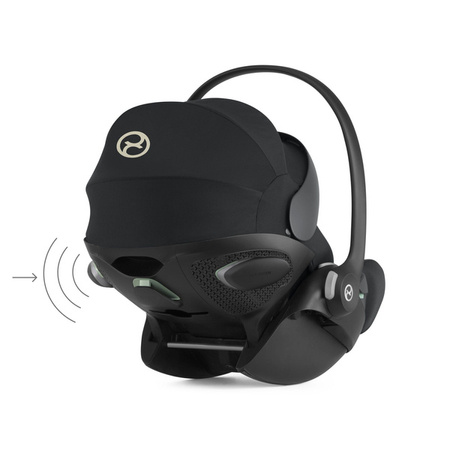 Cybex Balios S Lux Wózek Głęboko-Spacerowy + Cloud G I-Size Fotelik Samochodowy 0-13kg + Baza G + Adaptery Moon Black