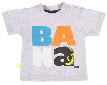 T-Shirt Koszulka Sun Dla Chłopca Szary Melanż 98