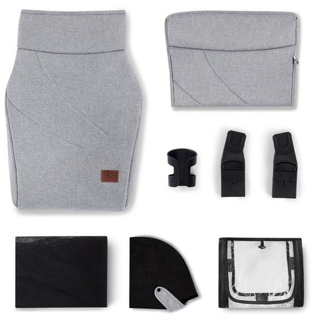 Kinderkraft Everyday Wózek Wielofunkcyjny 2w1 Dark Grey