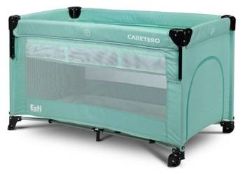 Caretero Esti Łóżeczko Turystyczne z Opuszczanym Bokiem Mint