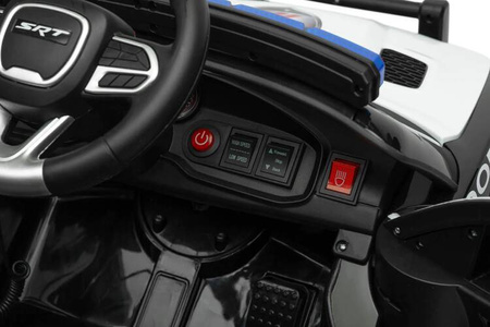 Toyz Dodge Charger Policja Pojazd na Akumulator White