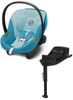 Cybex Aton S2 i-Size Fotelik Samochodowy 0-13kg Beach Blue 2023 + Cybex Baza One Isofix