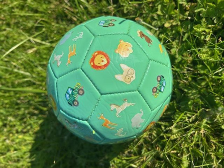 Happy World Piłka z imitacji skóry Safari mint