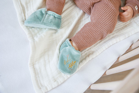 Kaloo Zestaw Prezentowy 2 w 1 Myszka Petites Chansons Niebieski