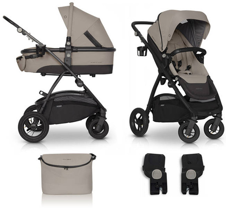 Easygo Optimo Wózek Dziecięcy Zestaw 2w1 Taupe