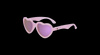 Babiators Heart Frosted Pink Polaryzacja P-HRT503-S Rozmiar 0-2+ Purple Mirrored Lens