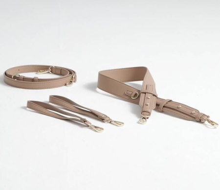 Joissy Torebka Crossbody I Organizer Do Wózka 2w1 Dla Mamy Midi Blush Beige