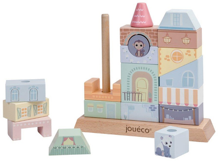 Joueco The Wildies Famil Drewniane klocki kamieniczka
