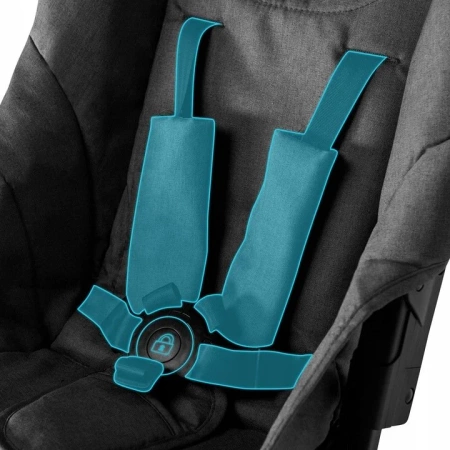 Kidnort Snöpetrel Wózek Spacerowy Czarny