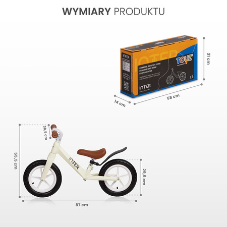 Toyz Inter Rowerek Biegowy Cream