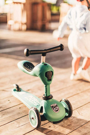 Scootandride Highwaykick 1 Jeździk i Hulajnoga 2w1 1-5 Lat + Scootandride Kask S-M Forest