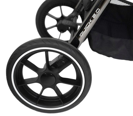 Muuvo Quick 2.0 Wózek Spacerowy Black Chrome Indigo