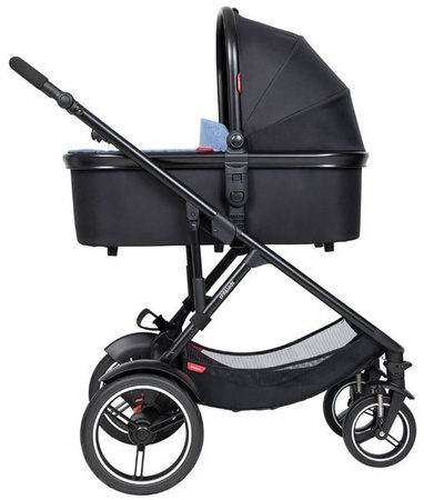 Phil&Teds Voyager Wózek Głęboko-Spacerowy + Fotelik Alpha 0-13kg Zestaw 3w1 Różowy