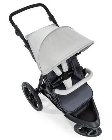 Hauck Runner Wózek Spacerowy, Trójkołowy do Biegania Silver/Grey