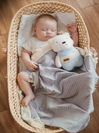 Szumisie Szumiący Miś Simon Niebieski z Aplikacją i Czujnikiem Snu