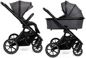 [OUTLET] Muuvo Slick 2.0 Wózek Głęboko-Spacerowy Iron Graphite