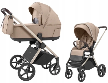 Carrello Ultra CRL-6527 Wózek Głęboko-Spacerowy Floral Beige