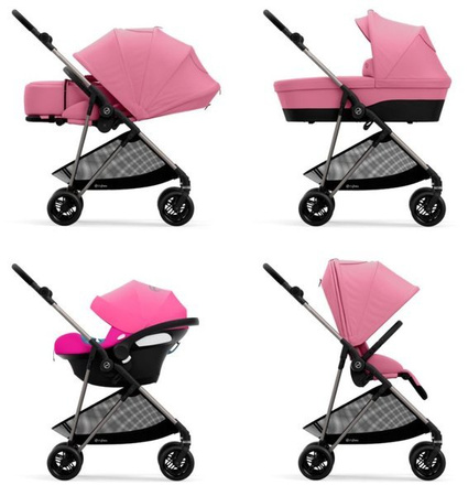 Cybex Melio 2.0 Wózek Spacerowy Magnolia Pink