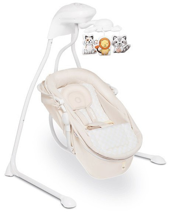 Lionelo Henny Leżaczek Bujaczek Huśtawka (beige)