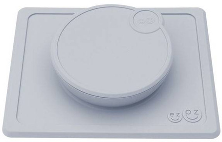 EZPZ Silikonowa Pokrywka Do Miseczki Mini Bowl Pastelowa Szarość