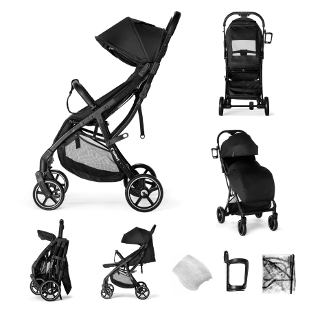 Kidnort Fjällräv Wózek Spacerowy Czarny