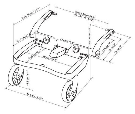 Lascal Dostawa Do Wózka Buggy Board Maxi Czarna