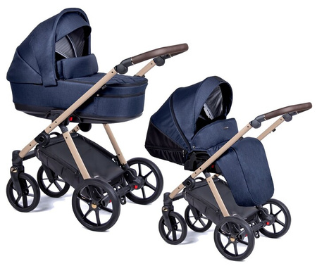 Coletto Axiss Wózek Głęboko-Spacerowy Rama Beżowa AX-08