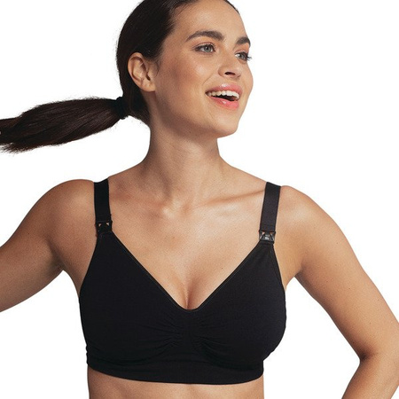 Carriwell 3122 Bezszwowy Biustonosz Do Karmienia Gelwire Czarny L