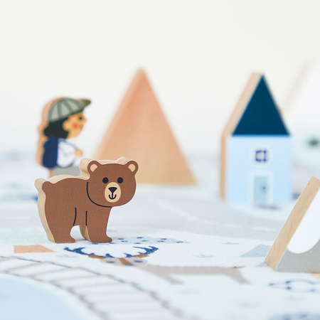 Janod Zestaw klocków i figurek 35 el. Góry Cross Roads 2+