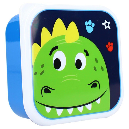 Pret Snack box śniadaniówka 3w1 Dragon Navy