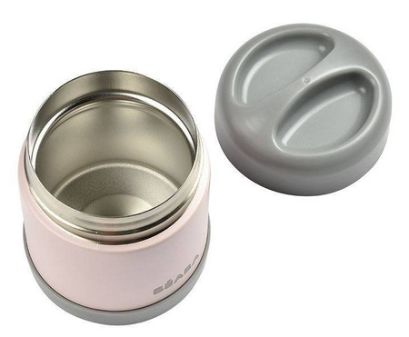Beaba Pojemnik - Termos Obiadowy Ze Stali Nierdzewnej Z Hermetycznym Zamknięciem 300ml Dark Mist / Light Pink